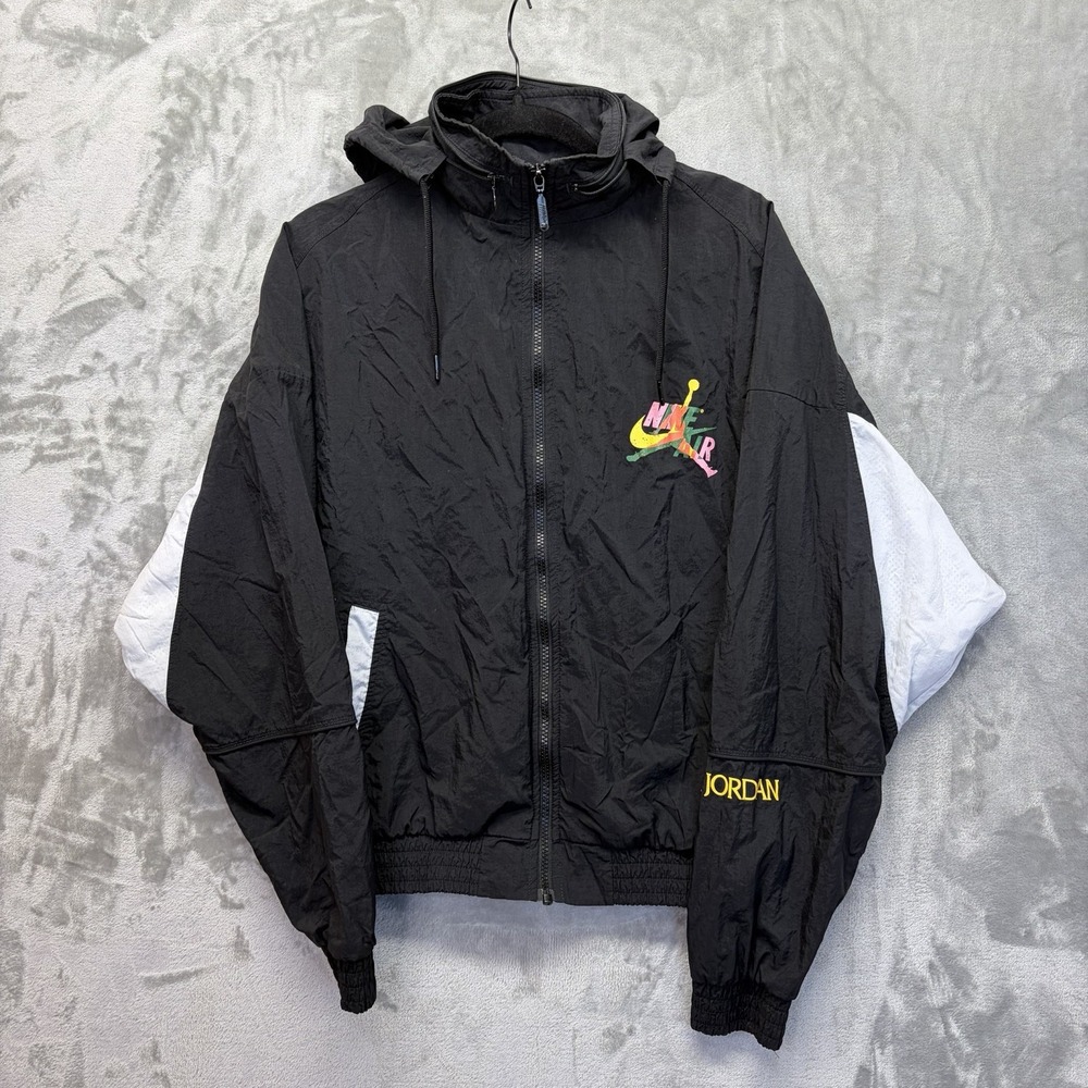 VINTAGE Rare 1990s NIKE AIR JORDAN  WINDBREAKER GRAIL JACKET Men's Size Medium - Picture 3 of 10